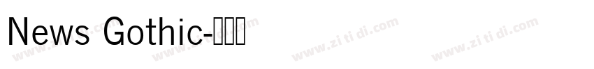 News Gothic字体转换